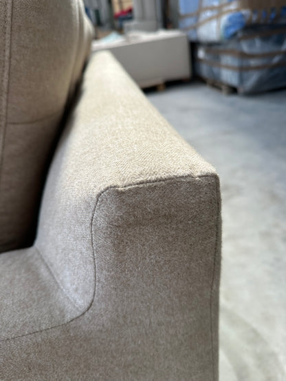 John Lewis Draper II Medium 2 Seater Sofa Brushed Tweed Natural