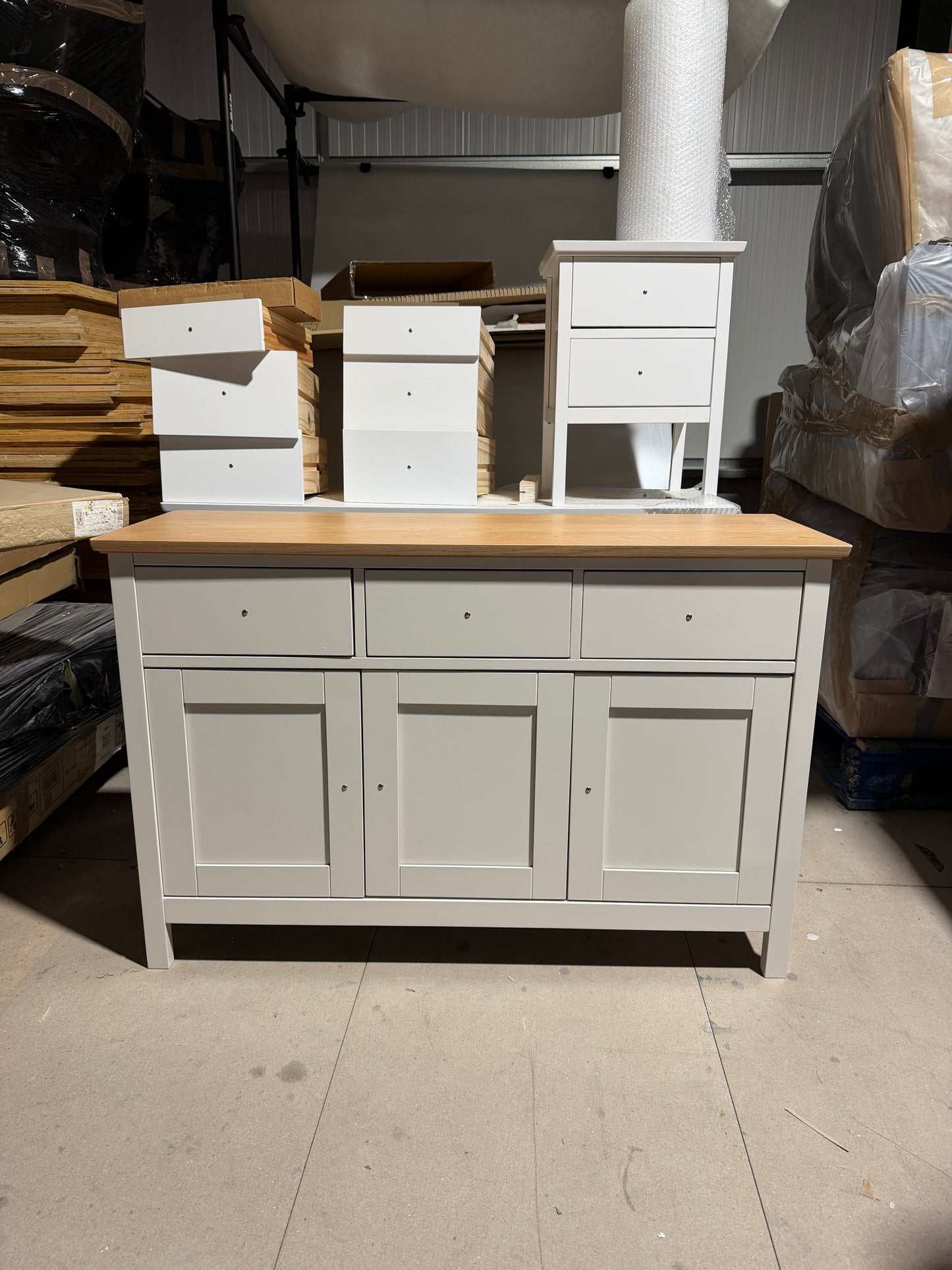 John Lewis Wilton Wide Sideboard Linen