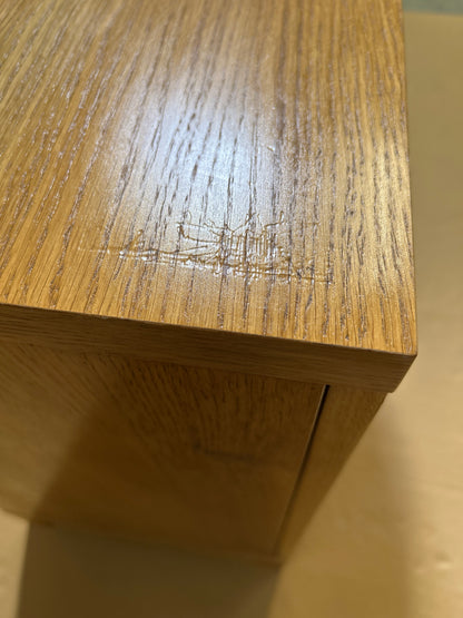 John Lewis Abacus Wide Storage Cupboard, FSC-Certified, (Oak Veneer)