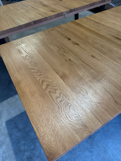John Lewis Calia 8-10 Seater Extending Dining Table, Solid Oak