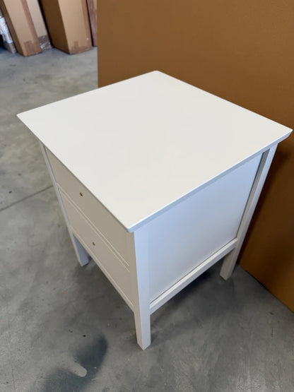 John Lewis  2 Drawer Bedside Storage Cabinet Linen Wilton