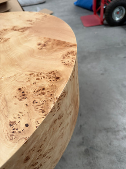 John Lewis Burl Round Coffee Table Natural