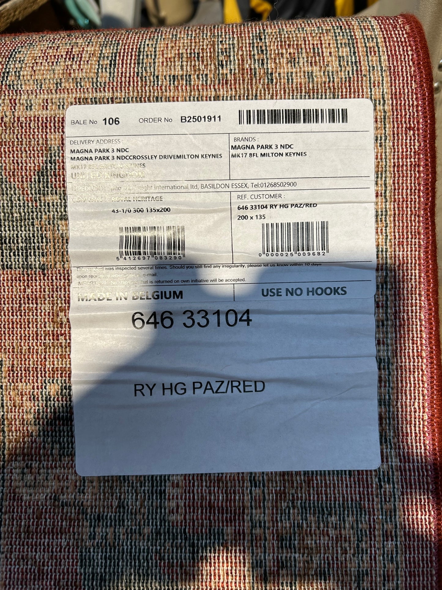 John Lewis Royal Heritage Pazyrk Rugs, Red, L200 x W135cm