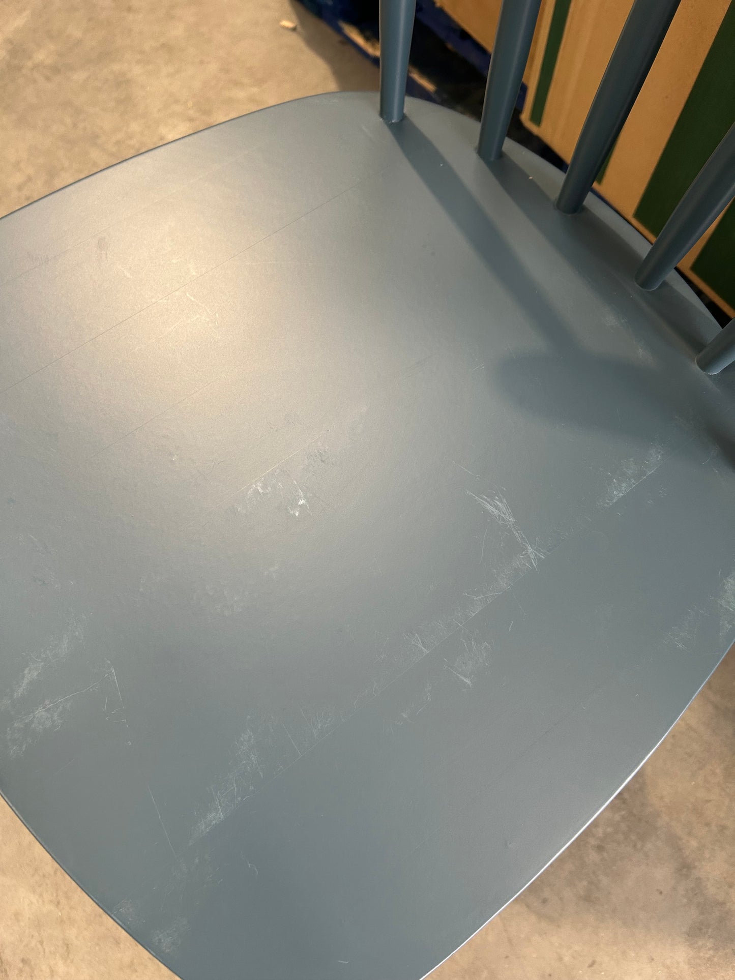 John Lewis Spindle Dining Chair, Set of 2, Blue, FSC-Certified