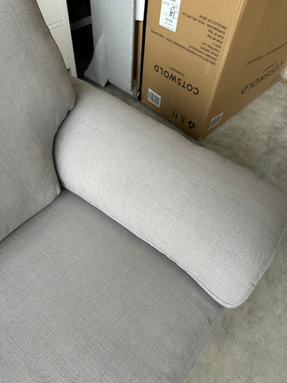 John Lewis Camden Large 3 Seater Sofa in Linen Storm Grey