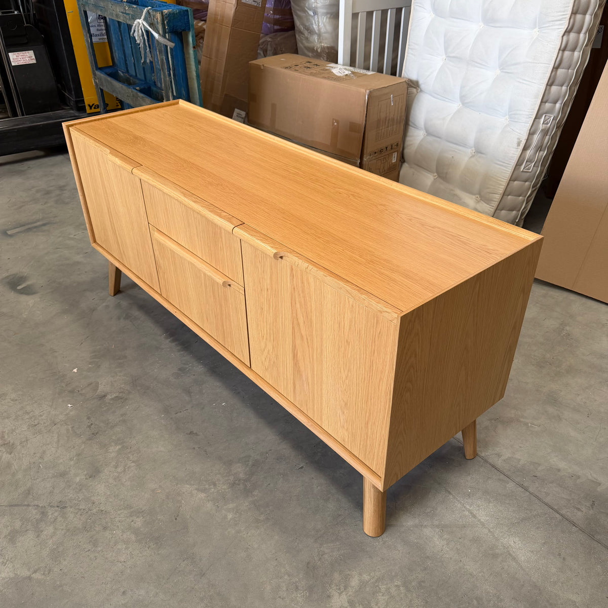 John Lewis Notch 2 Door 2 Drawer Sideboard in Oak