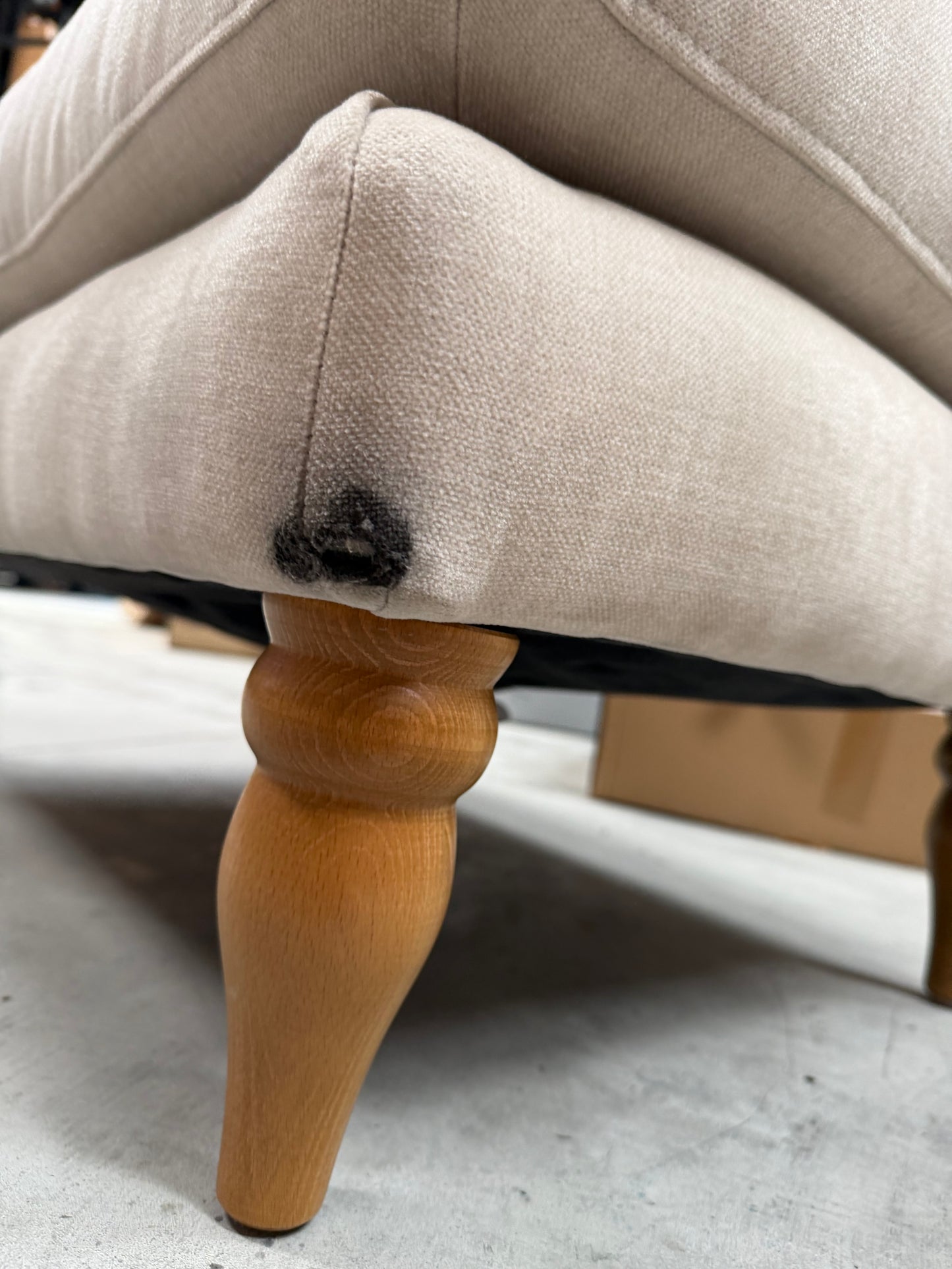 John Lewis Bailey II Footstool Aquaclean Titan Natural