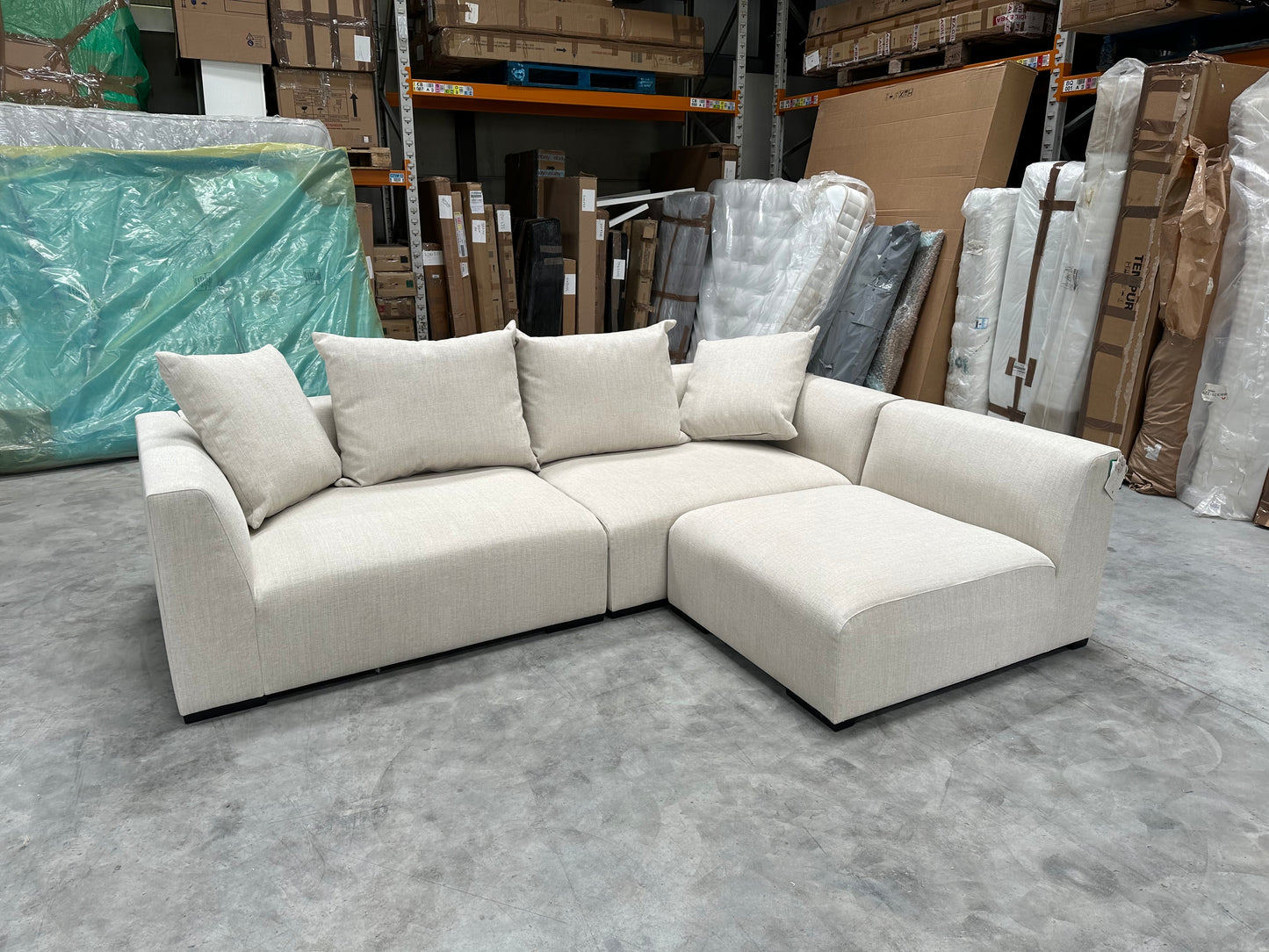 John Lewis Tokyo Medium RHF Corner Group Aquaclean Connie Natural