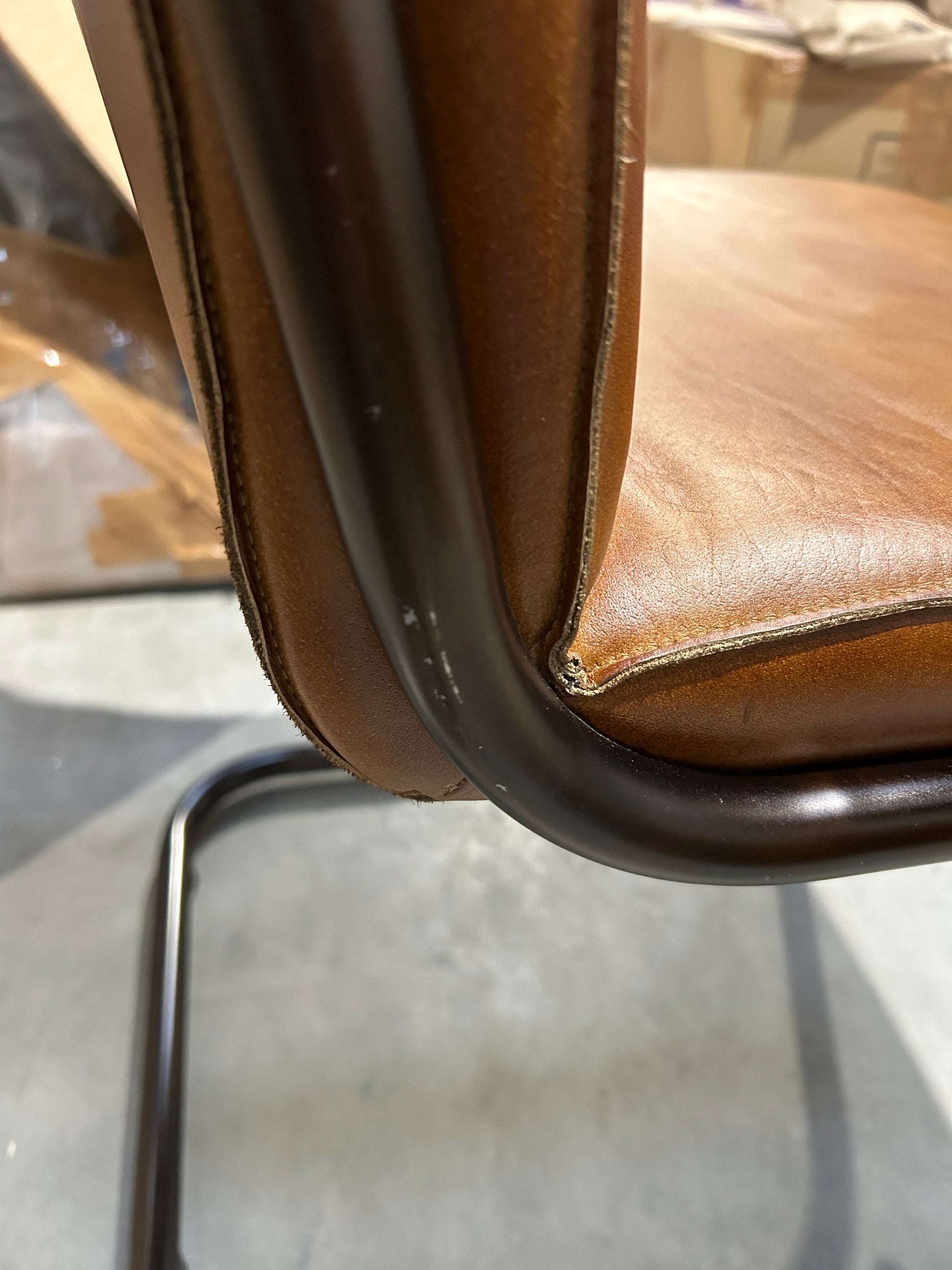Nkuku Narwana Leather Desk Chair  nkuku Narwana Leather Desk Chair, Aged Tan