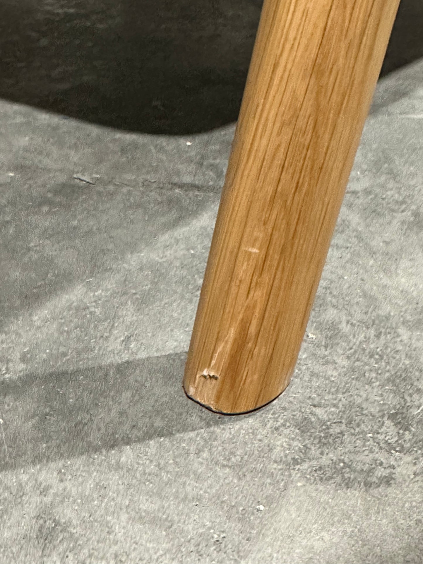 John Lewis Hendricks High Back Leather Accent Chair, Light Leg, Vintage Shadow