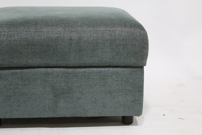 John Lewis Oliver Storage Footstool in Ocean Green