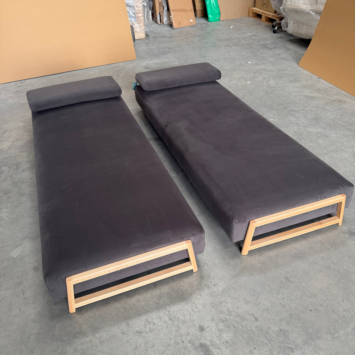 John Lewis Duplet Daybed Velvet Charcoal