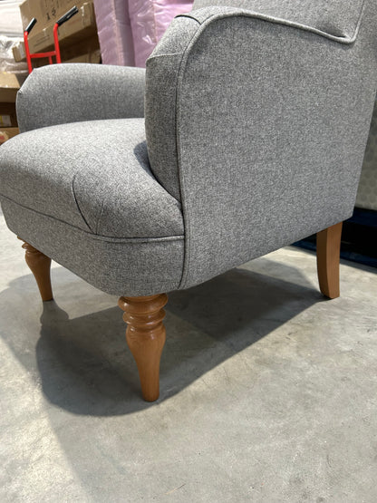John Lewis Sterling Armchair Soft Tweed Grey