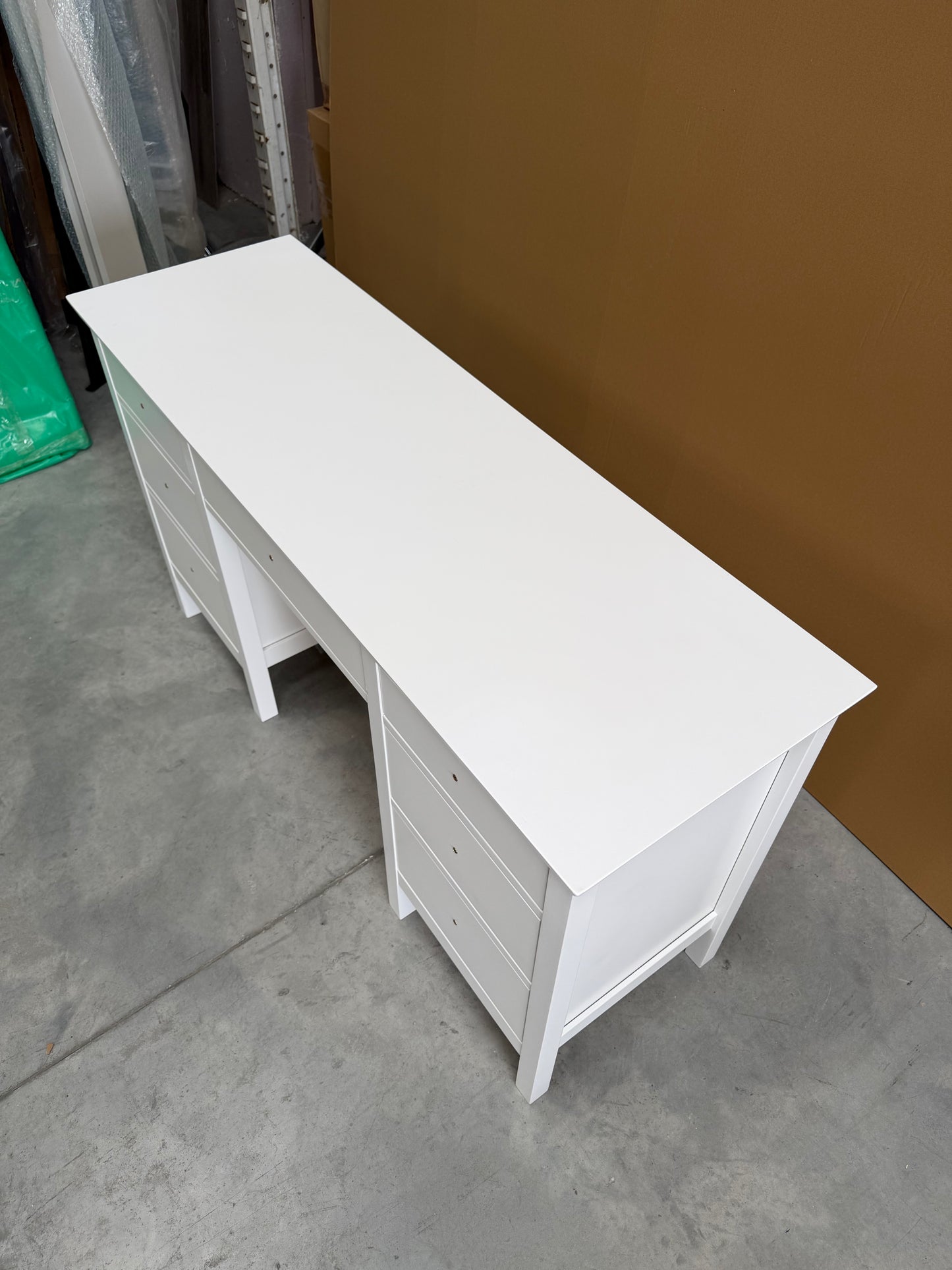 John Lewis Wilton Dressing Table White Storage