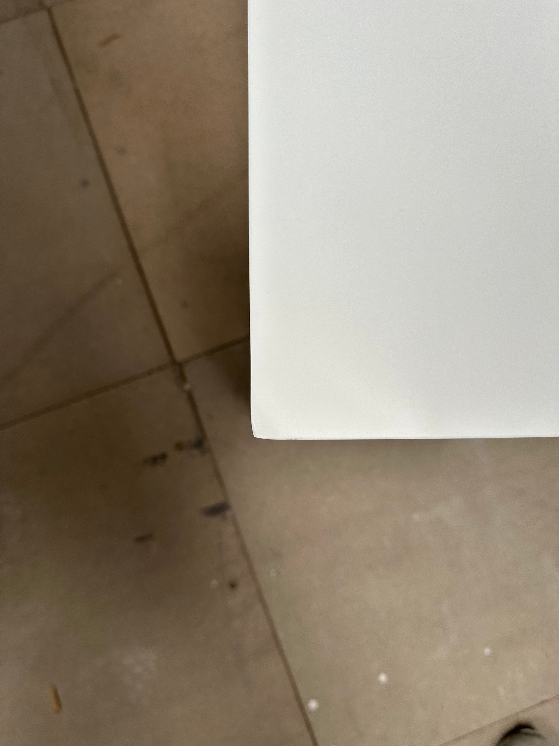 John Lewis White ANYDAY Wilton 2 Drawer Bedside Cabinet