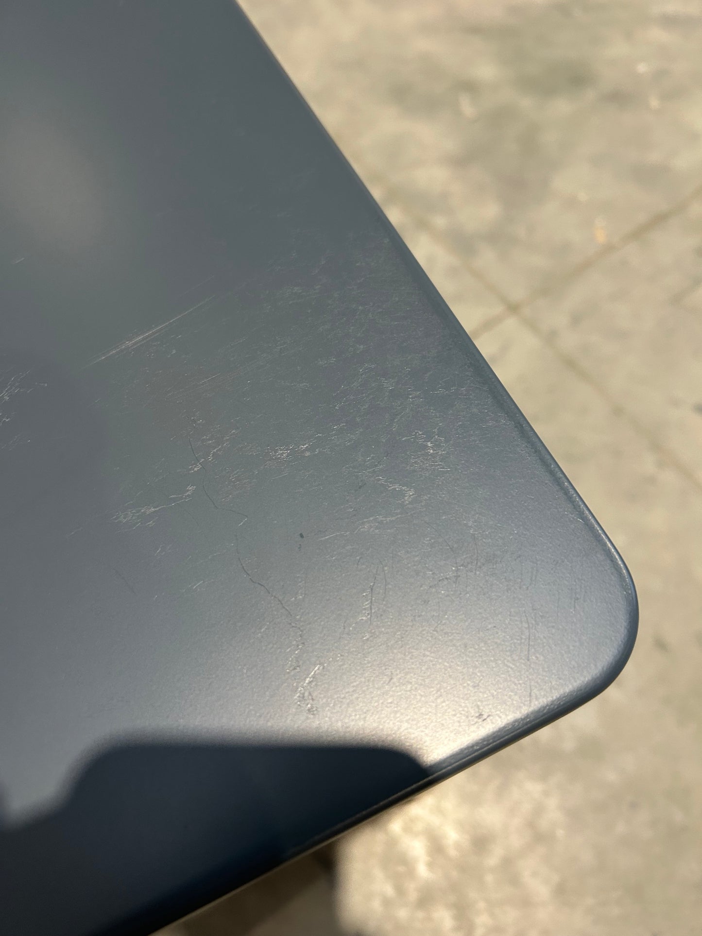 John Lewis Pillar 1 Drawer Bedside Table, Blue