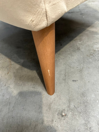 John Lewis Bergen II Armchair Easy Clean Eco Velvet Natural