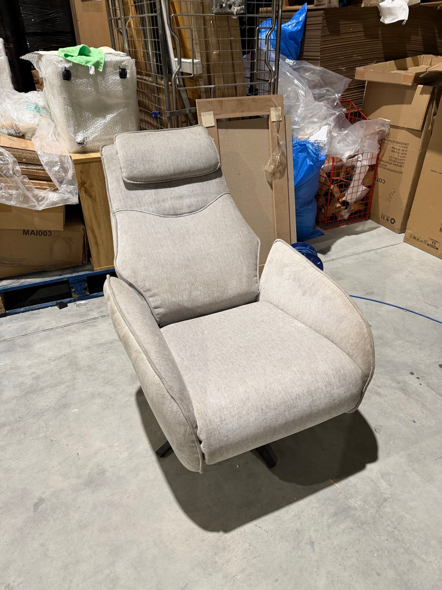 John Lewis Repose Zero Gravity Power Recliner Chair, Soft Weave Grey