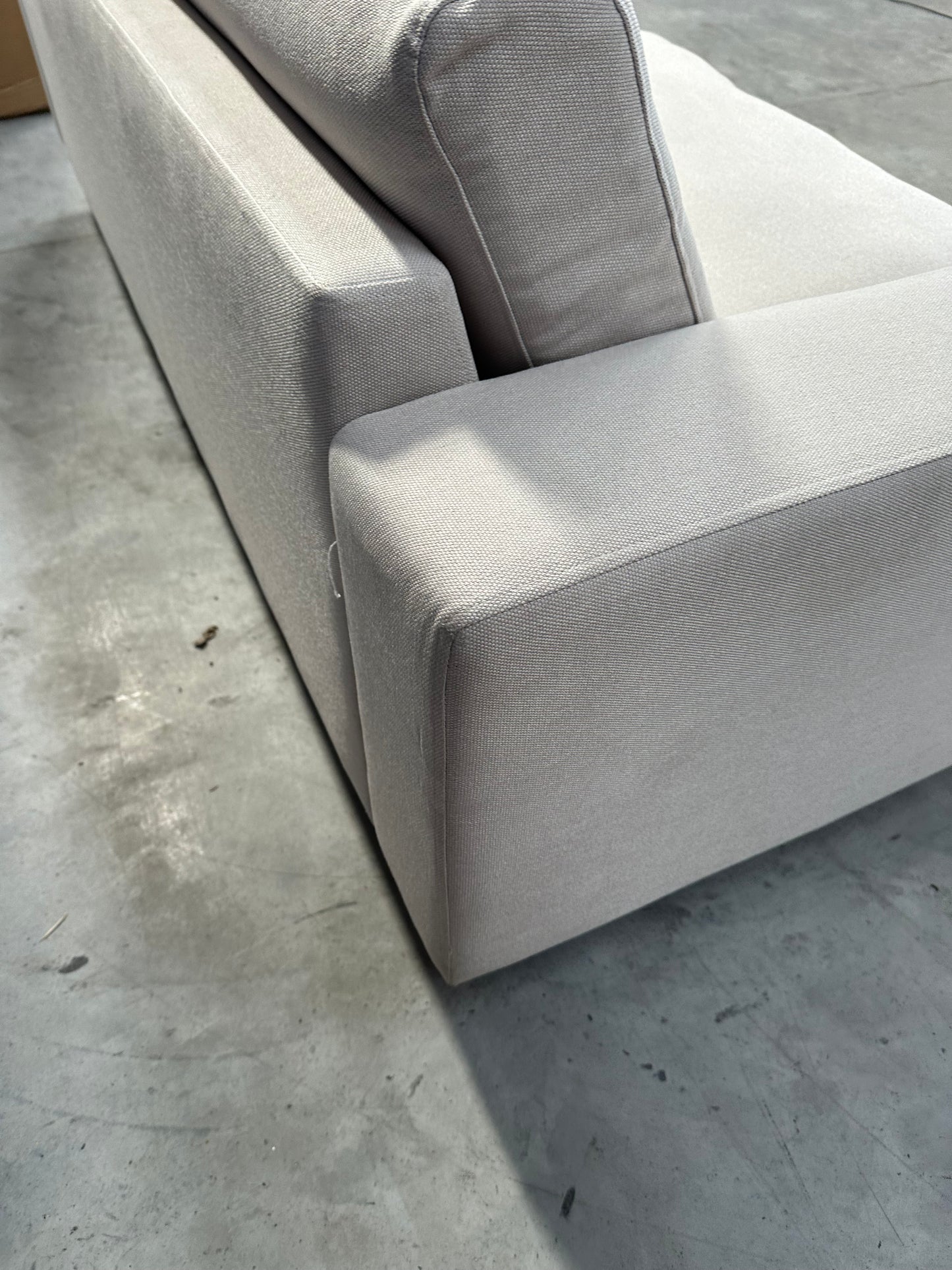 Swoon Evesham Large 3 Seater Sofa, Dark Leg, House Weave Chalk