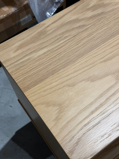 John Lewis Bedside Table Bow 1 Drawer, Natural