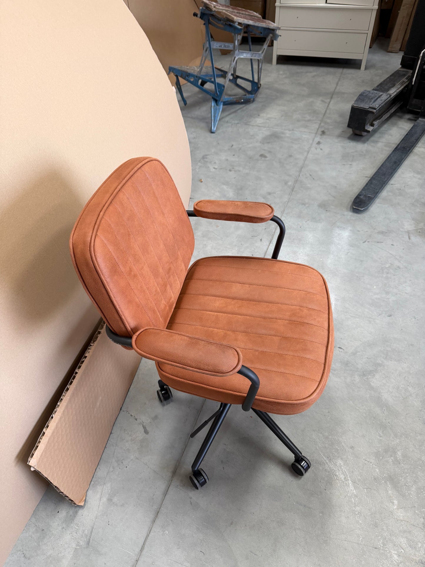 John Lewis Rowley Office Chair Whisky Brown