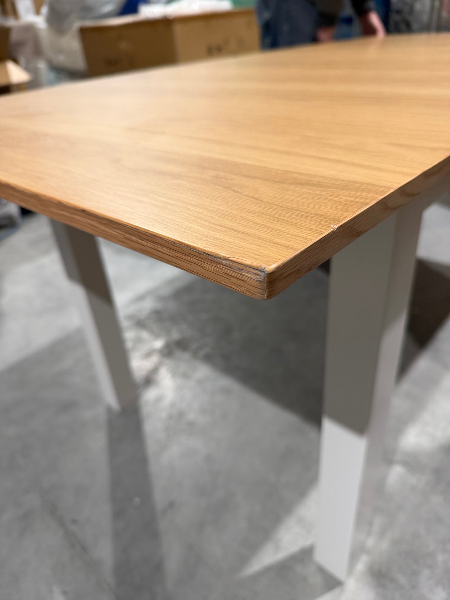 John Lewis Wilton 4-6 Seater Extending Dining Table, Linen Kitchen