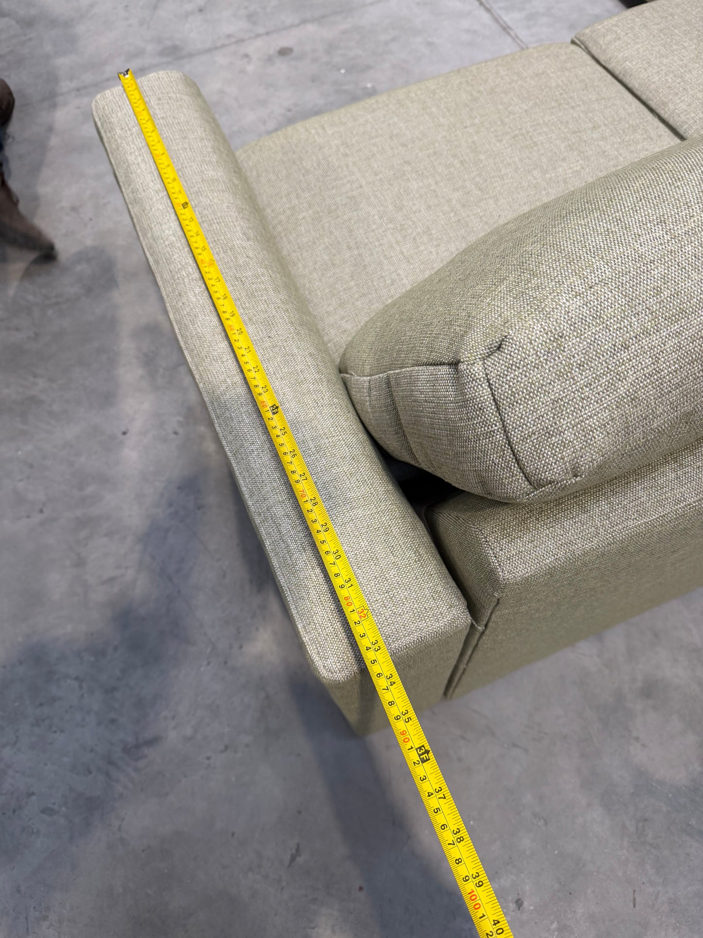 John Lewis Oliver Corner Sofa Light Leg Aquaclean Aston Green