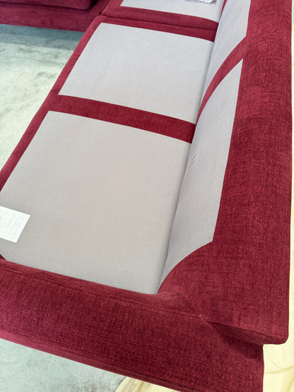 John Lewis Camden 5+ Seater Corner Sofa in Mulberry