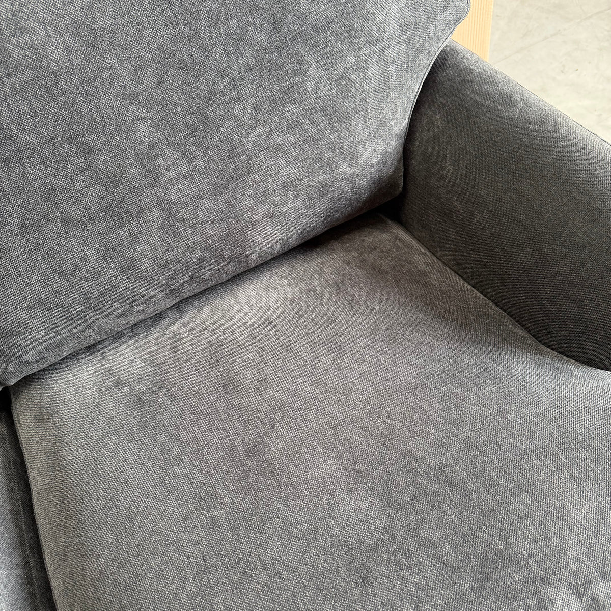 John Lewis Clover Small 2 Seater Sofa, Dark Leg, Chenille Charcoal