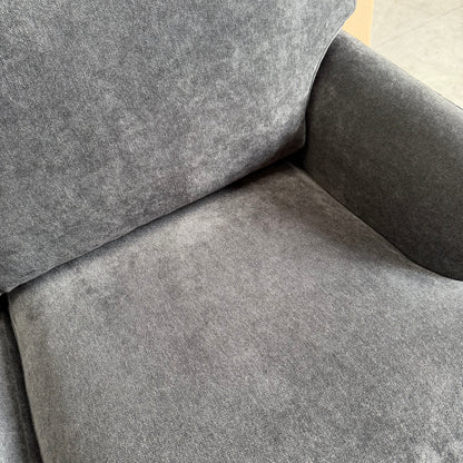 John Lewis Clover Small 2 Seater Sofa, Dark Leg, Chenille Charcoal