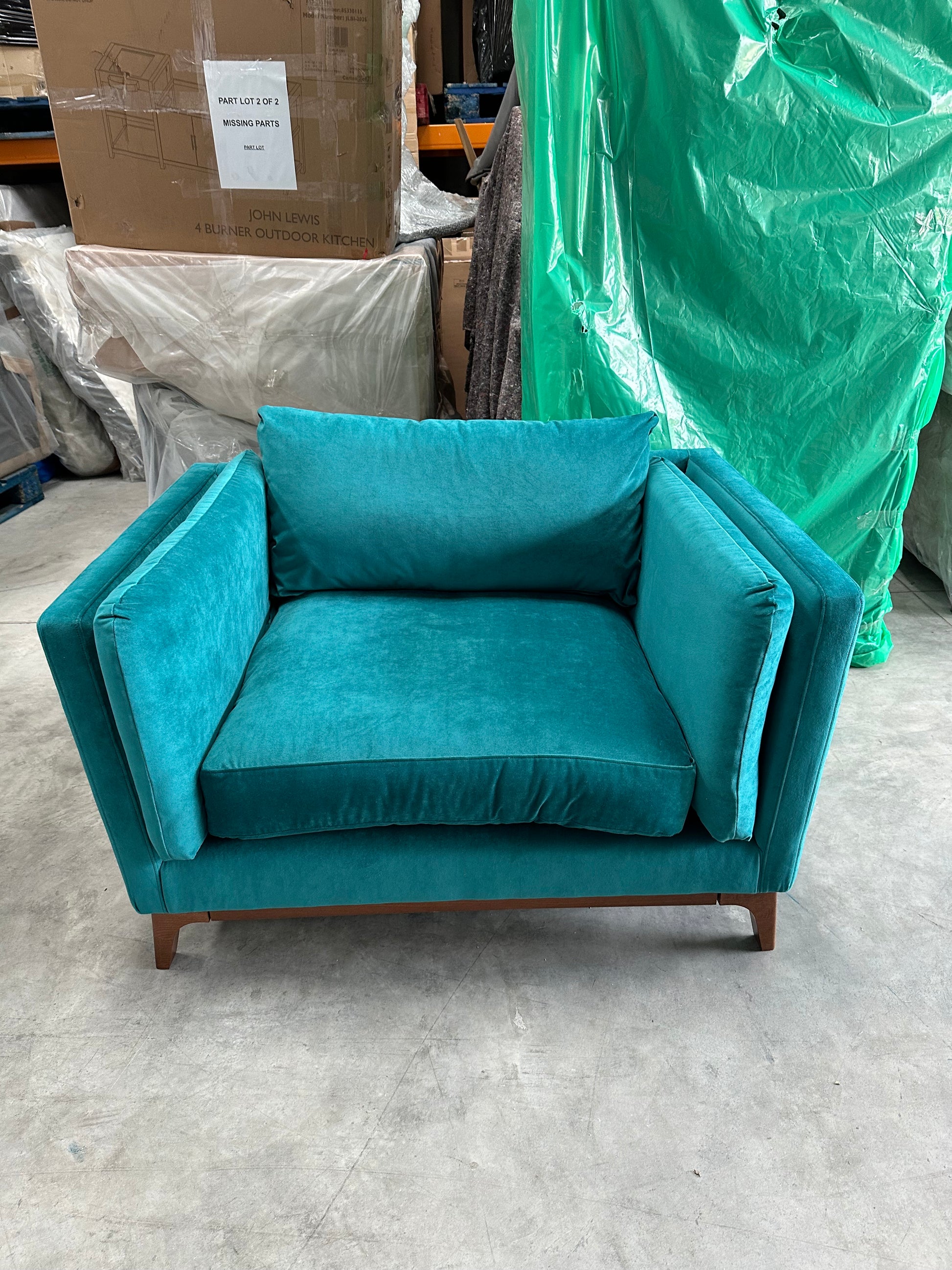 John Lewis Trim Snuggler Aqua Clean Teal