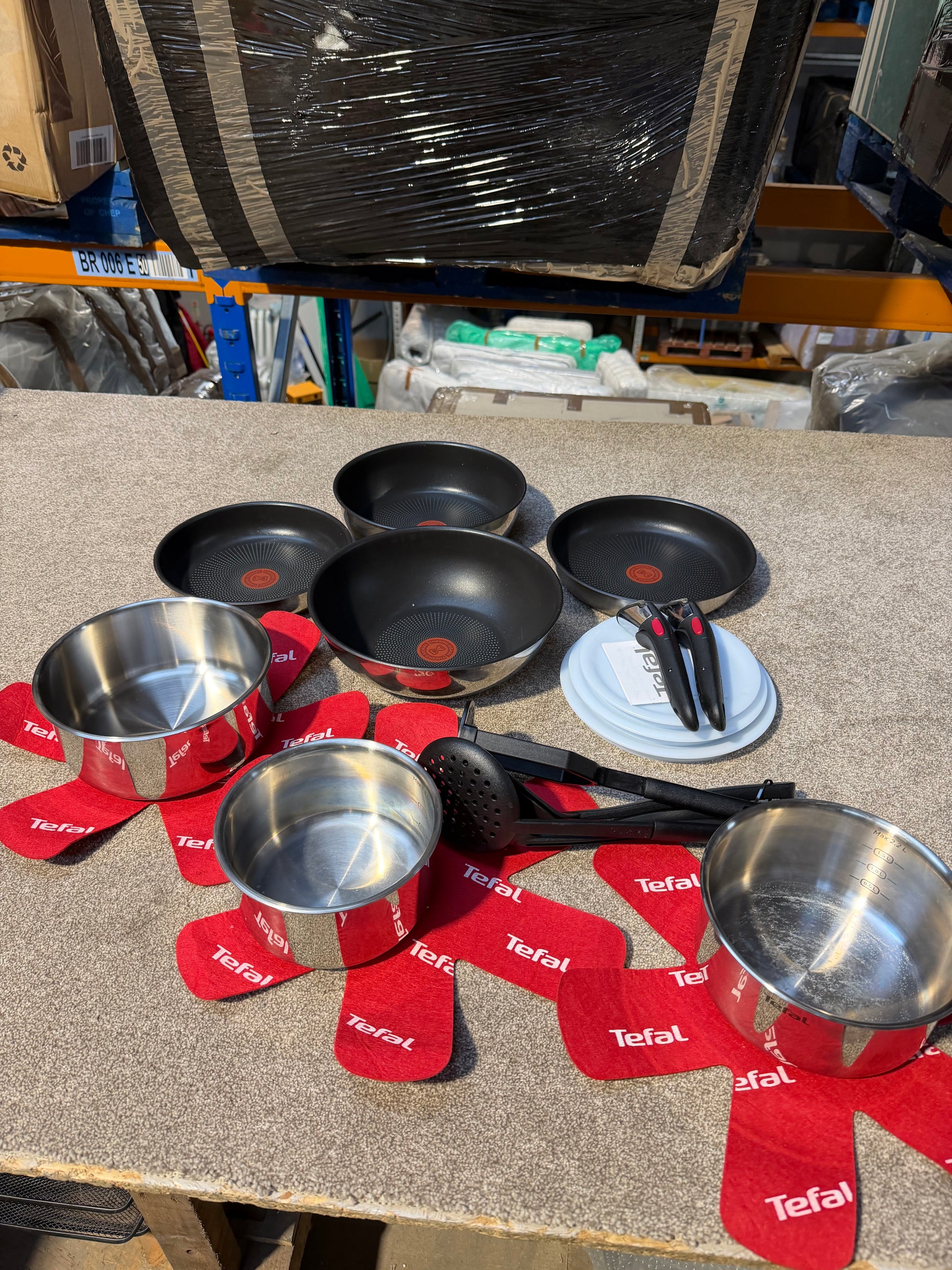 Tefal Ingenio Emotion Stainless Steel Pans, Lids & Utensils Set, 22 Piece