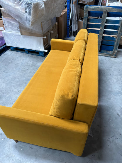G Plan Vintage The Fifty Four Large 3 Seater Sofa Bed, Plush Turmeric