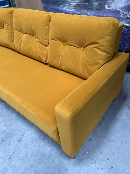G Plan Vintage The Fifty Four Large 3 Seater Sofa Bed, Plush Turmeric