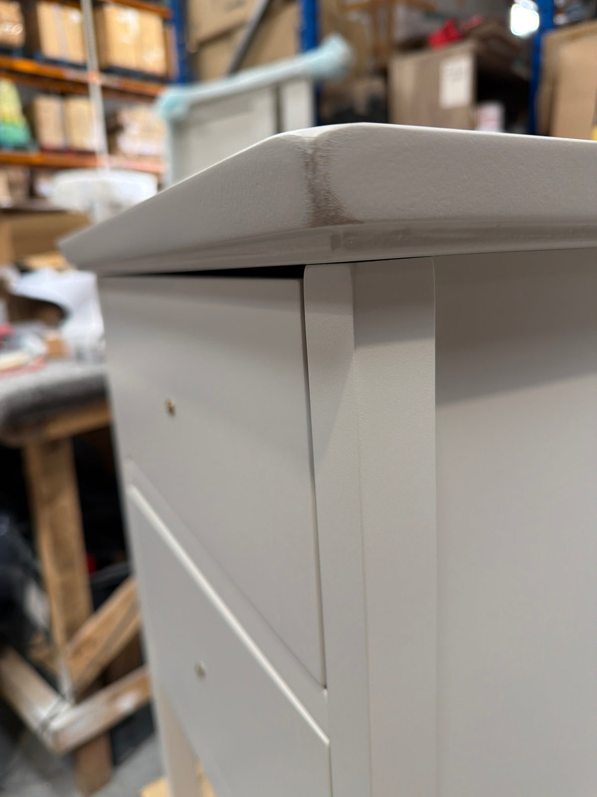 John Lewis Linen Bedside Wilton 2 Drawer Storage Cabinet