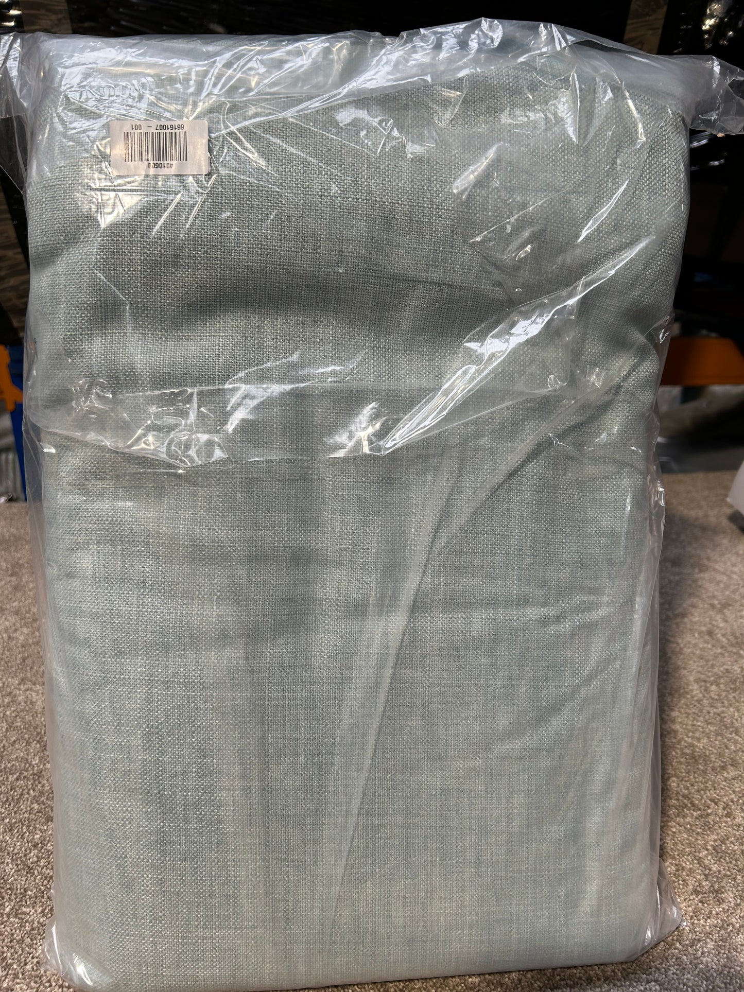 John Lewis Textured Weave Pair Blackout Lined Pencil Pleat Curtains, Duck Egg, W167 x Drop 274cm