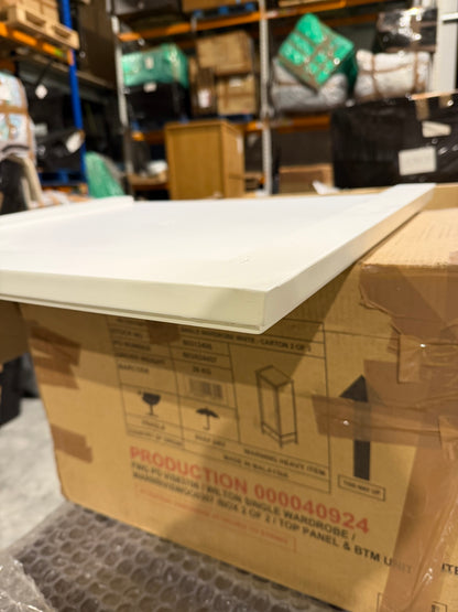 John Lewis Wilton Single Wardrobe, White