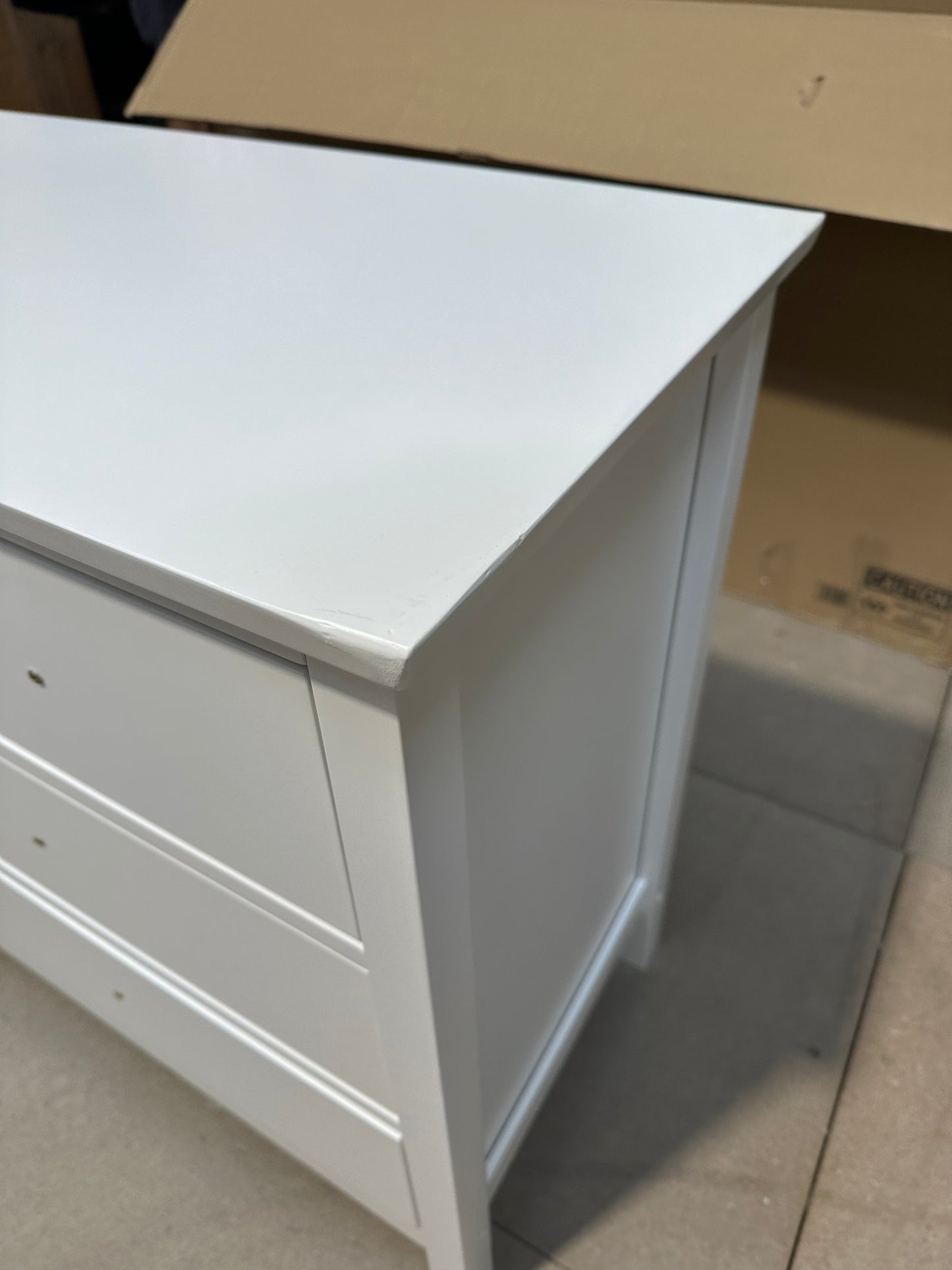 John Lewis Chest of Drawer White Wilton 7 Drawer Chest
