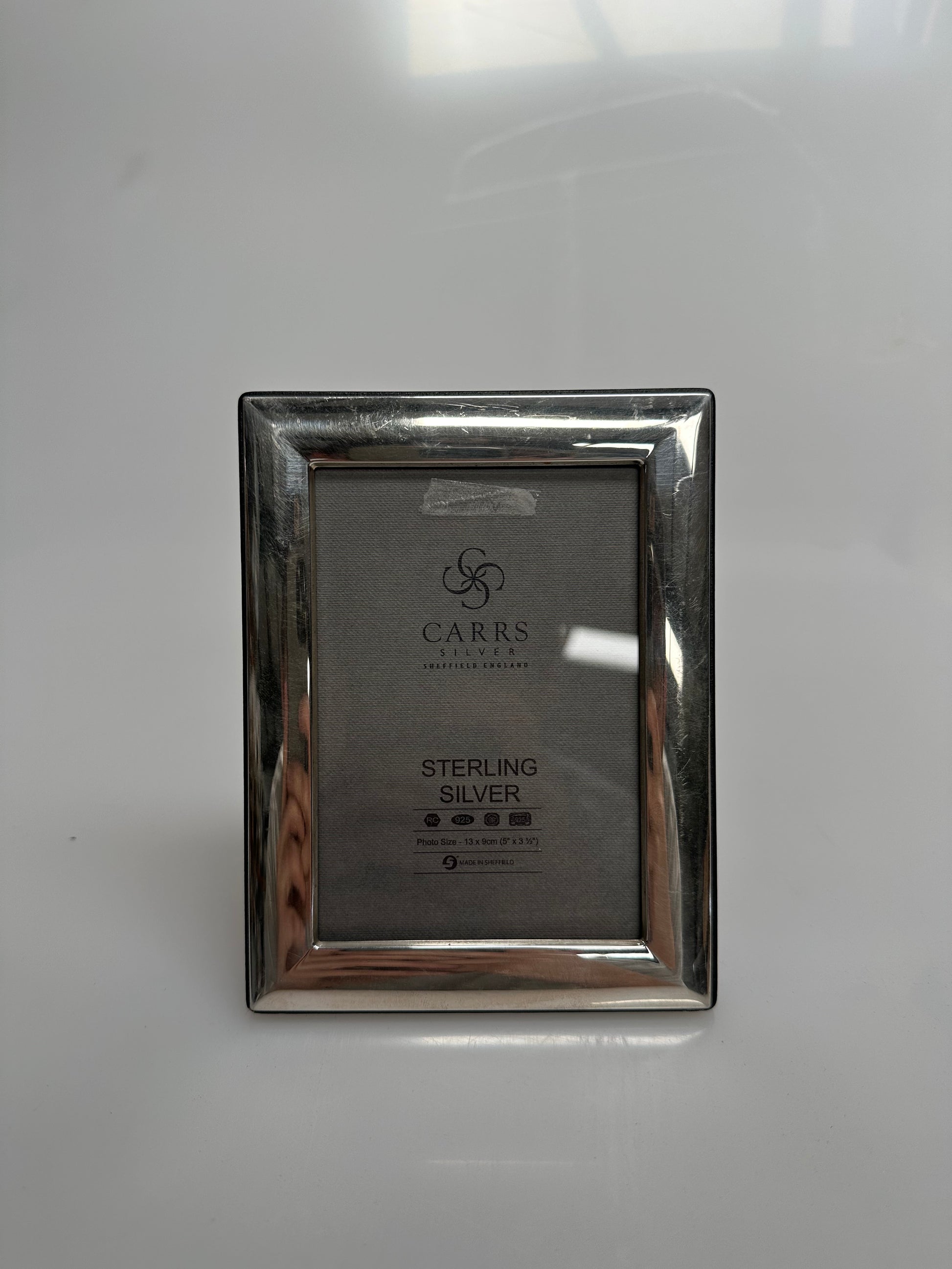 Carrs Berkeley Plain Photo Frame, Sterling Silver, 3.5 x 5" (9 x 13cm)