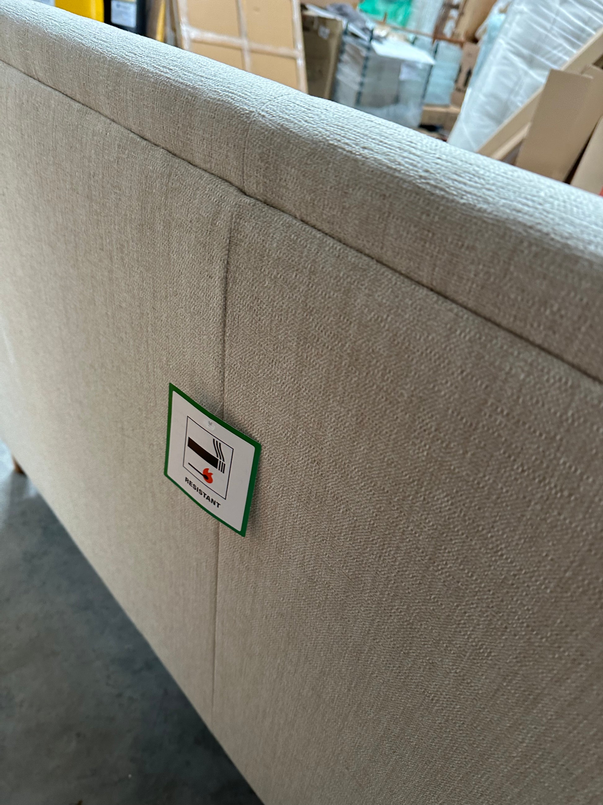 John Lewis Fireside Large 3 Seater Sofa AquaClean Matilda Natural