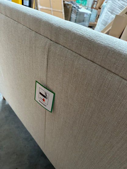 John Lewis Fireside Large 3 Seater Sofa AquaClean Matilda Natural