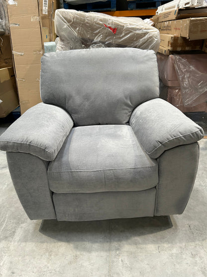 John Lewis Reclining Camden Armchair in Easy Clean Grey