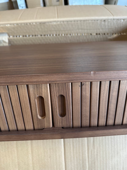 John Lewis Grayson Storage Coffee Table in Dark Living Room