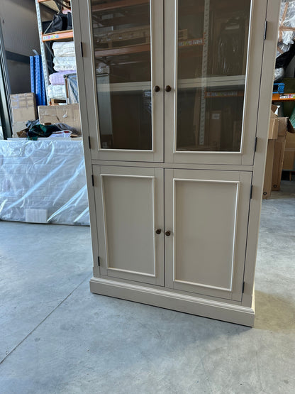 John Lewis Foxmoor Display Cabinet Oak & Cream