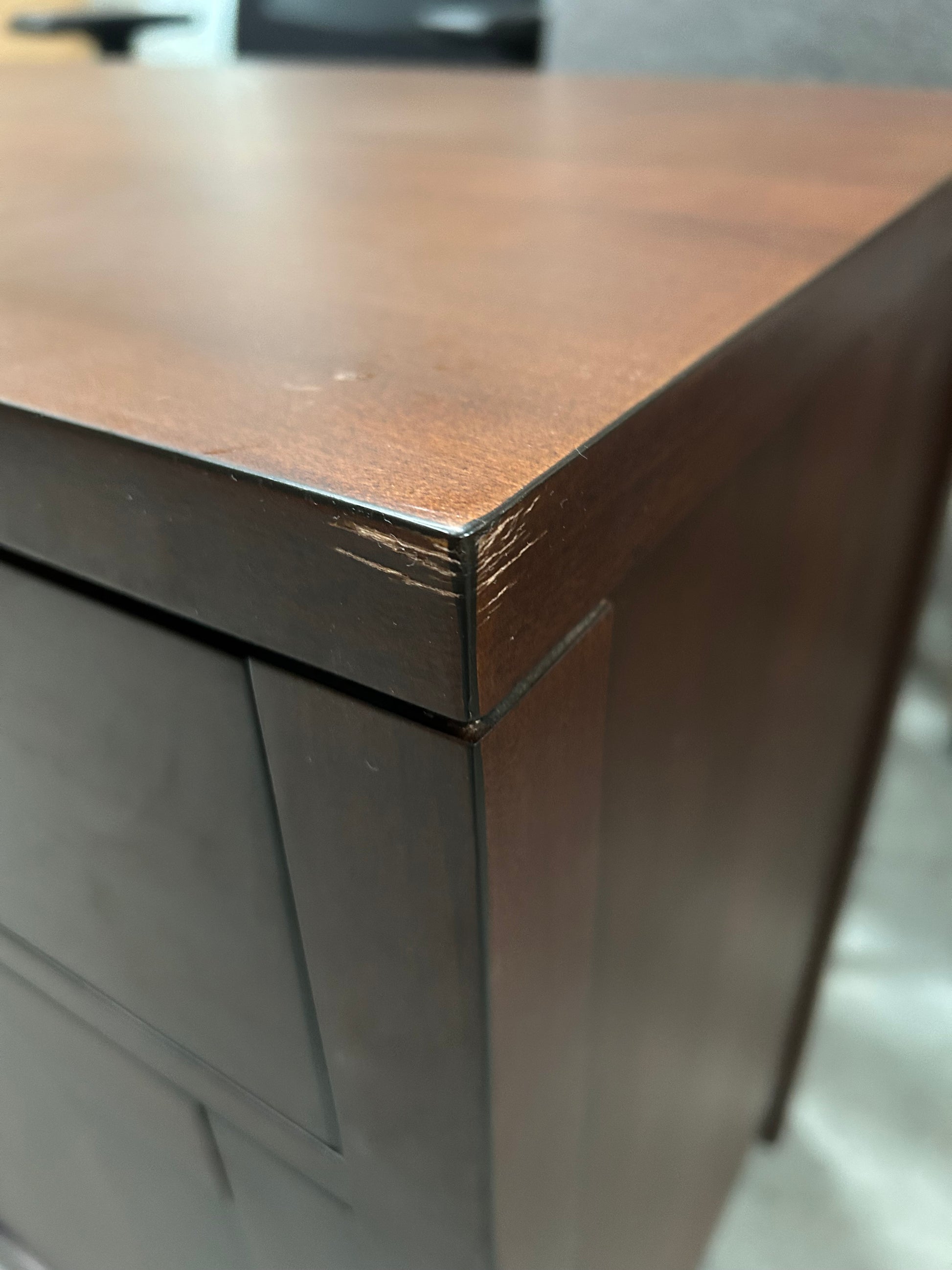 John Lewis Medan Narrow Sideboard, Dark Stain