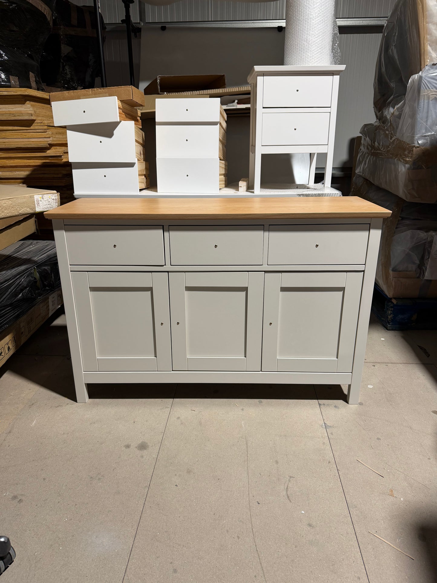 John Lewis Wilton Wide Sideboard Linen