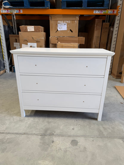John Lewis Wilton 3 Drawer Chest White