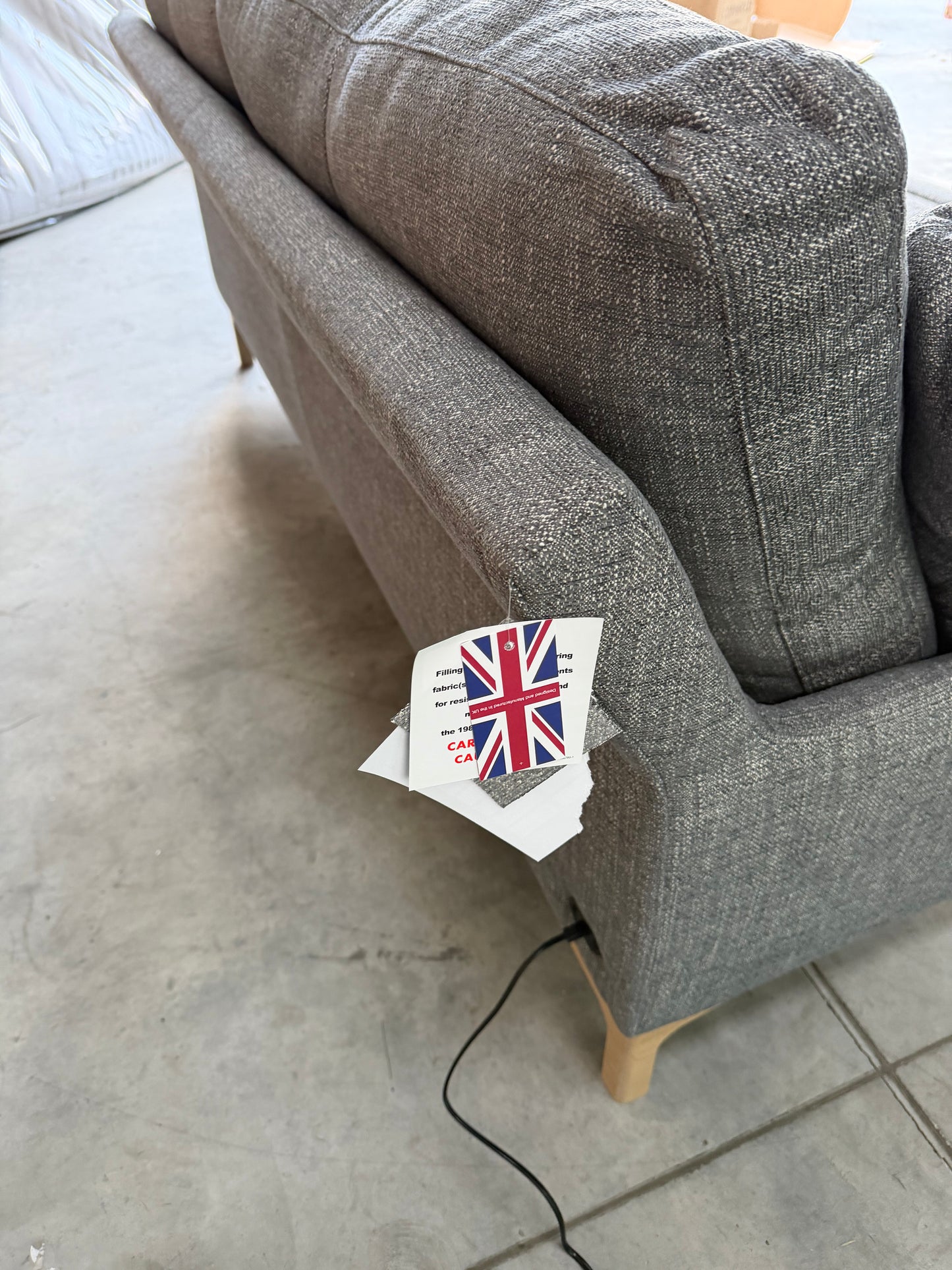 John Lewis Sofa Power Recliner Java Medium 2 Seater Storm Grey Easy Clean