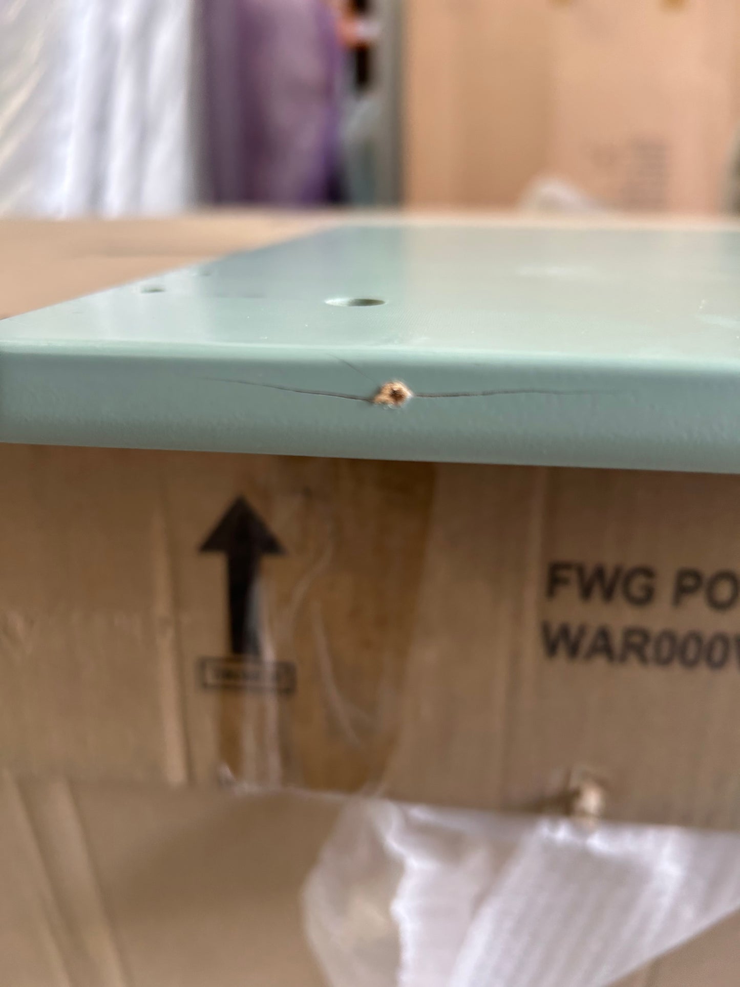 John Lewis Format 1 Drawer Bedside Table, Light Green