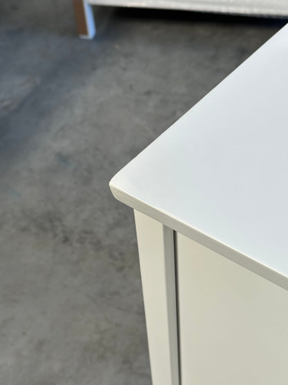 John Lewis Wilton 2 Drawer Bedside Cabinet White Storage